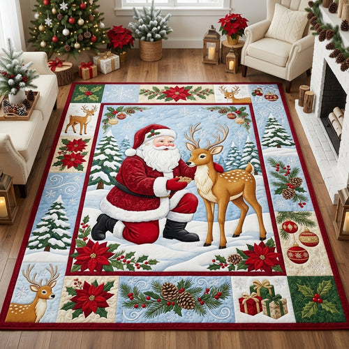 Santa Claus Christmas Area Rug GFTOLAN1614