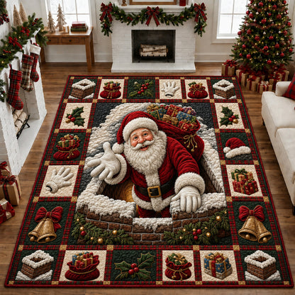 Santa Gift Chimney Area Rug GFTOLAN1622