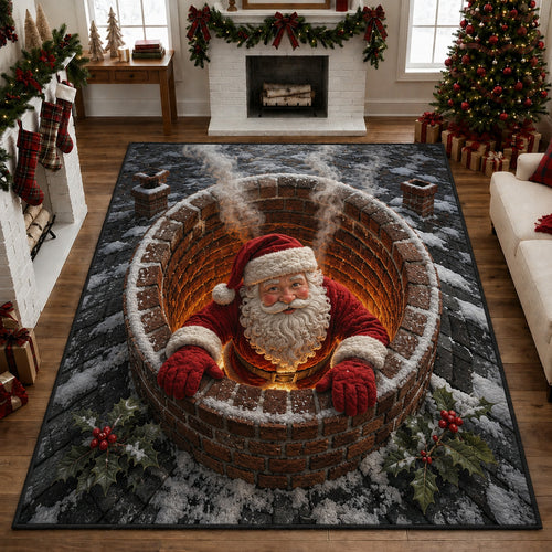 Santa Chimney Area Rug GFTOLAN1625