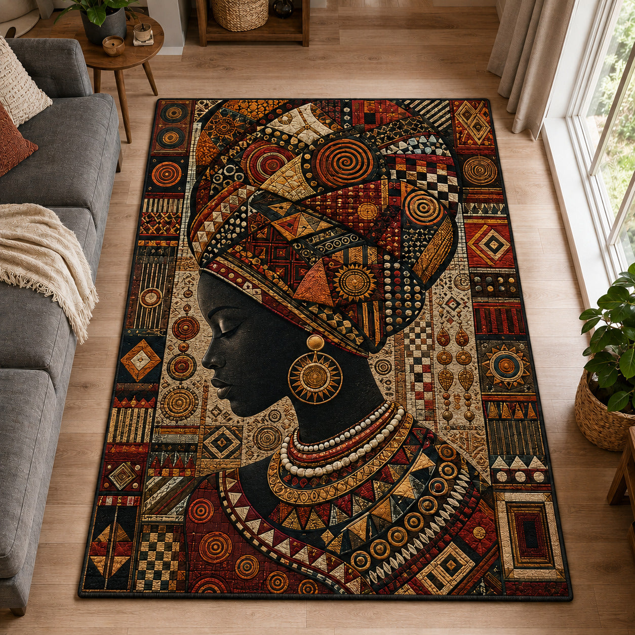 Heritage Queen Tribal Area Rug GFTOLAN186
