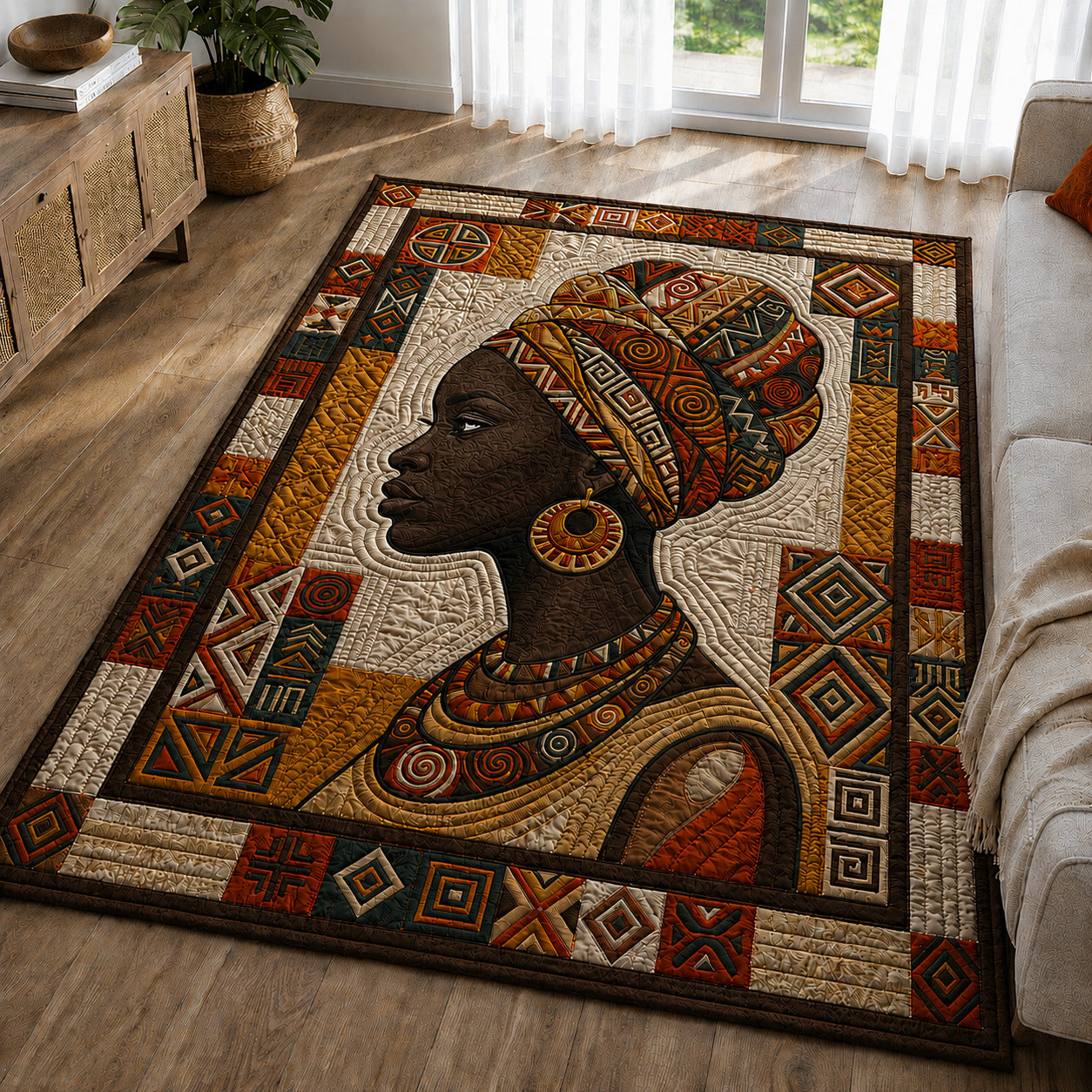 Tribal Queen Area Rug GFTOLAN188