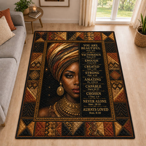 Black Queen Area Rug GFTOLAN190