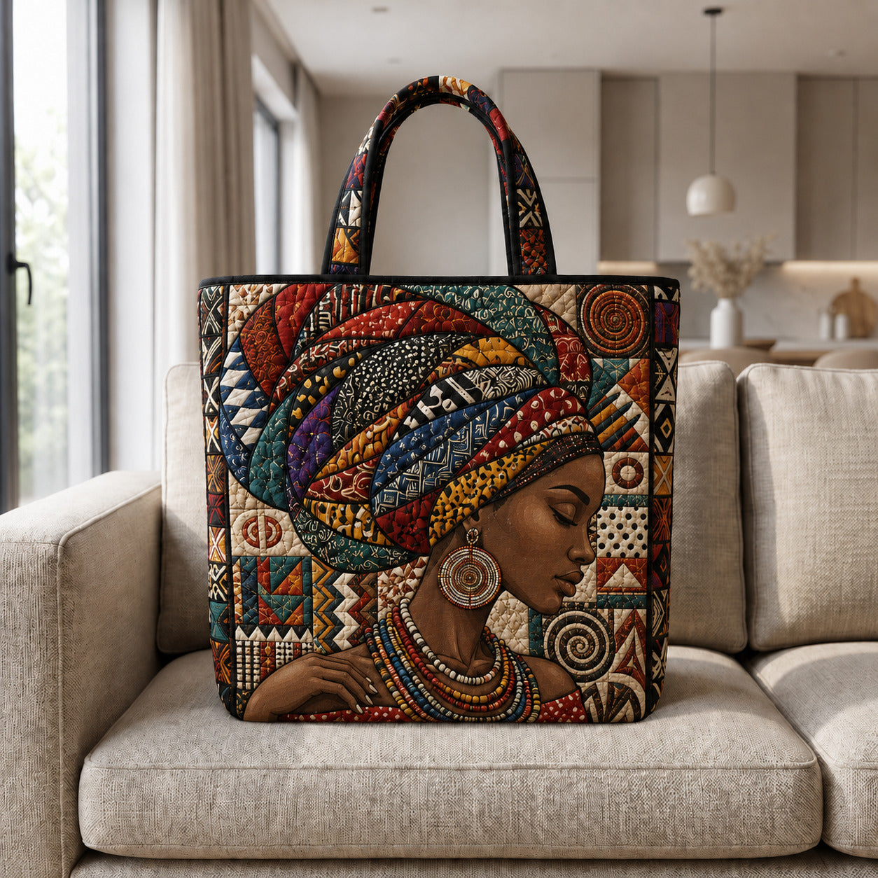 Savanna Soul Quilted Tote Bag GFTOLAN193