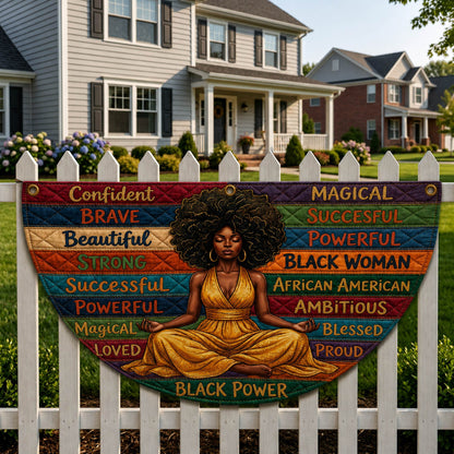 Black Power Queen Fan Flag GFTOLAN195