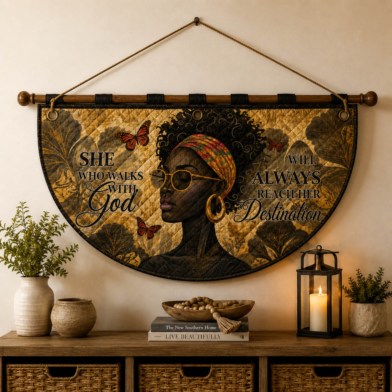 Walk With God Fan Flag GFTOLAN199