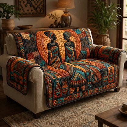 Melanin Sisters Quilted Sofa Cover GFTOLAN203