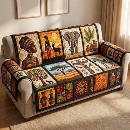 African Soul Quilted Sofa Cover GFTOLAN205