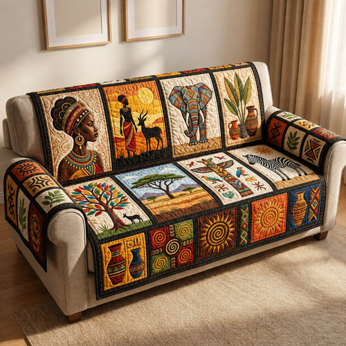 African Soul Quilted Sofa Cover GFTOLAN205