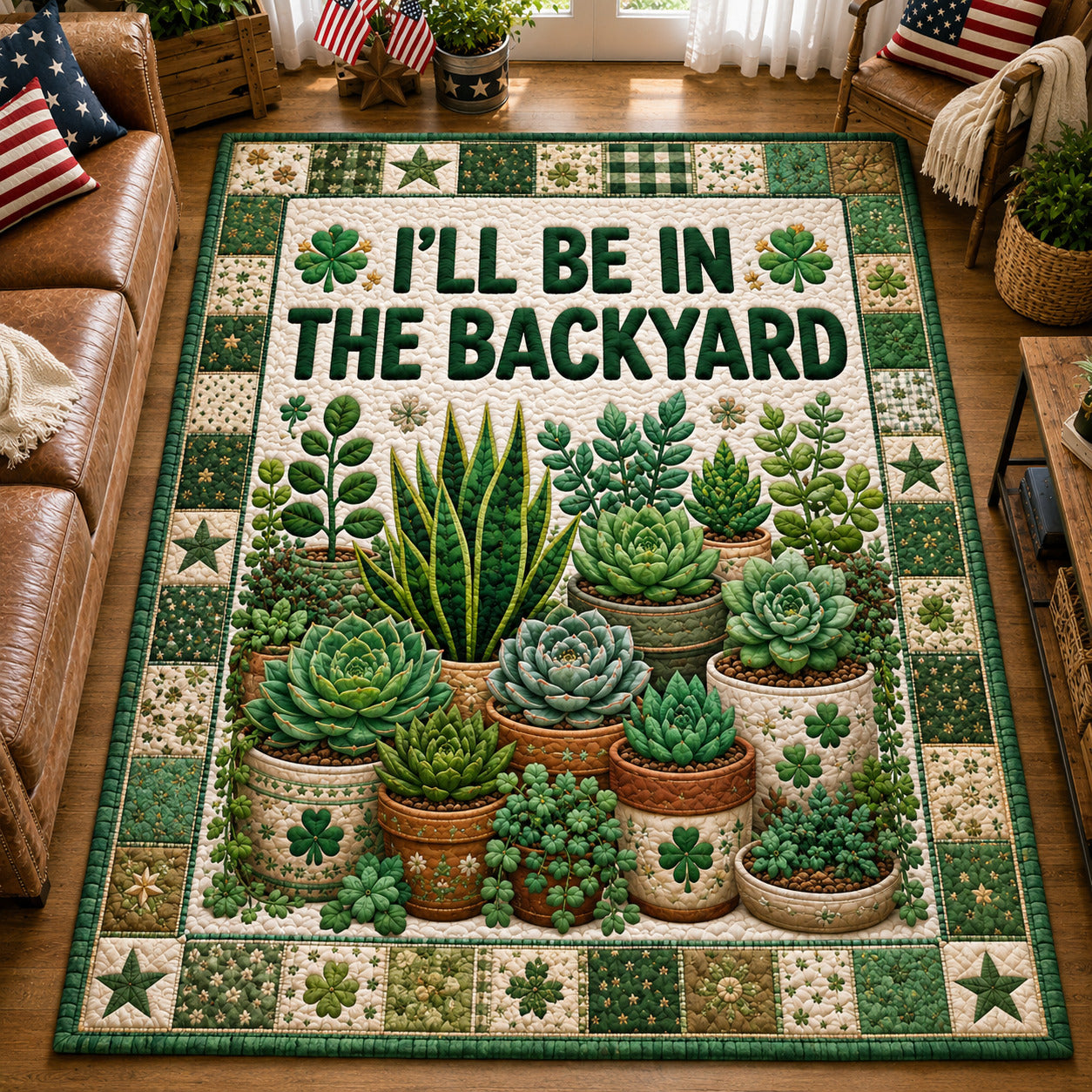 Backyard Therapy Area Rug GFTOLAN22