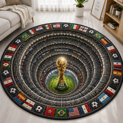 World Cup Quilted Round Mat GFTOLAN243