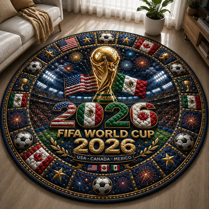 World Cup Quilted Round Mat GFTOLAN247
