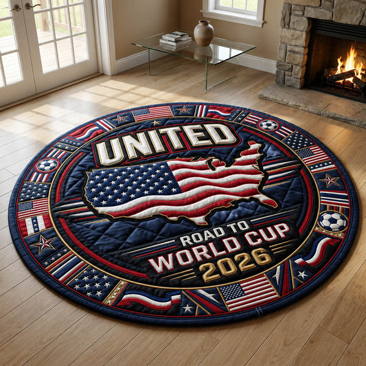 USA World Cup Quilted Round Mat GFTOLAN250