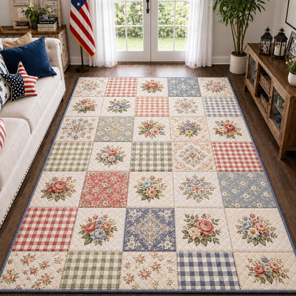 Vintage Patchwork Area Rug GFTOLAN26
