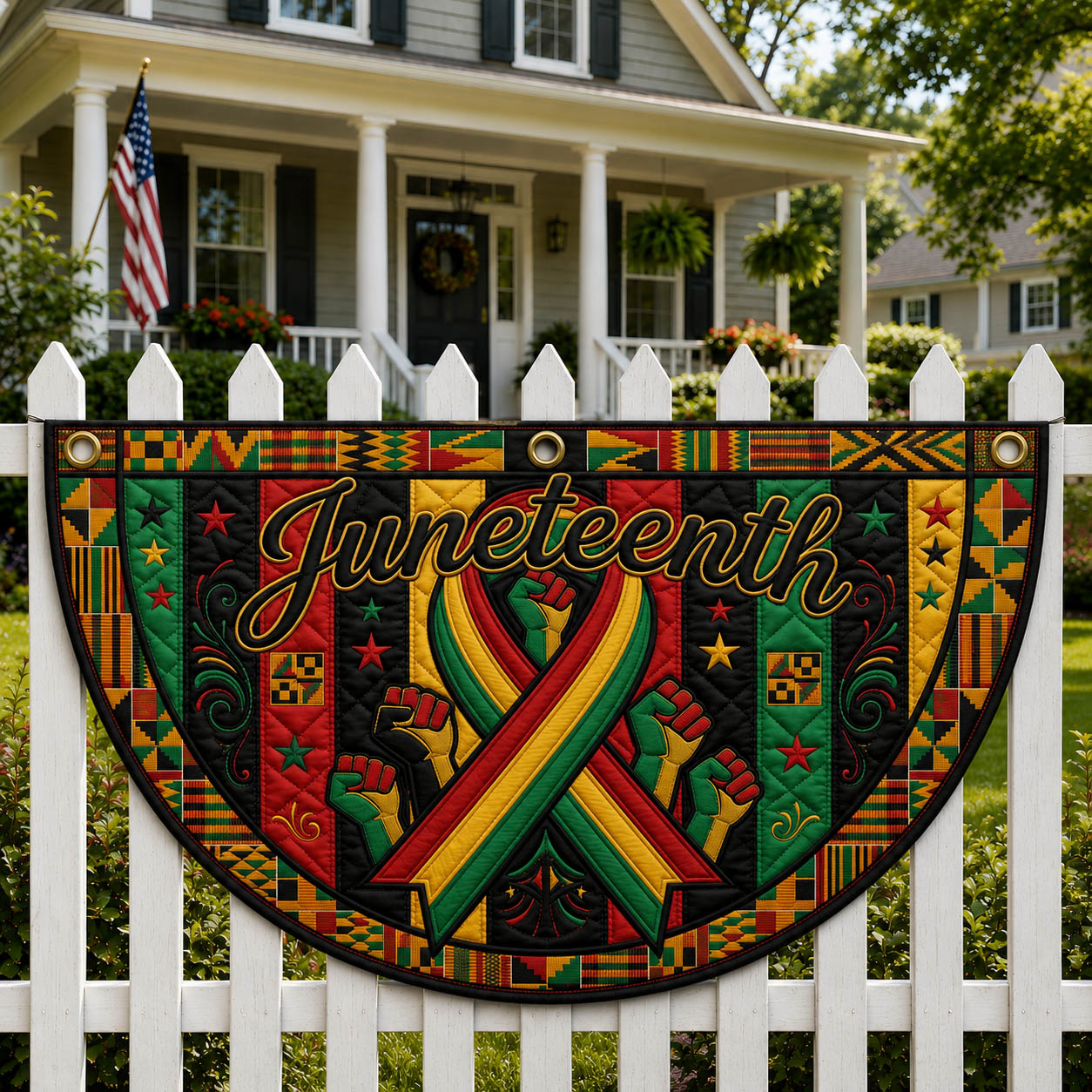 Juneteenth Fan Flag GFTOLAN307