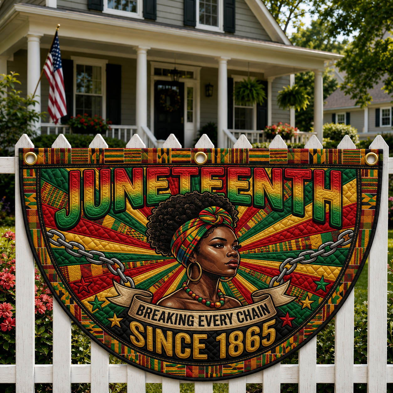 Juneteenth Legacy Fan Flag GFTOLAN308