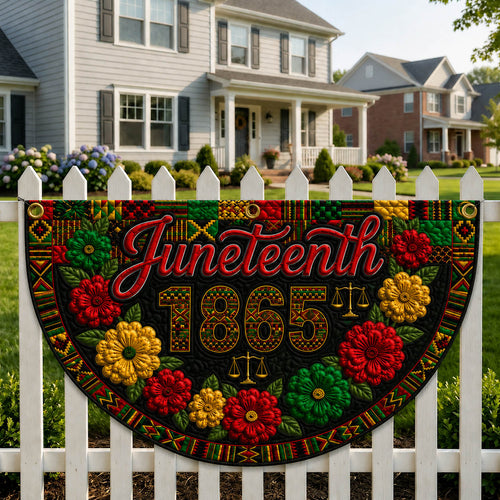 Juneteenth Bloom Fan Flag GFTOLAN313
