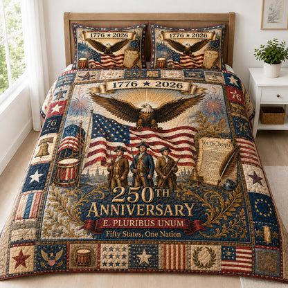 Liberty Honor 3-Piece Quilted Bedding Set GFTOLAN33