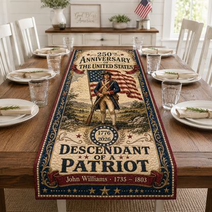 Patriot Descendant Quilted Table Runner GFTOLAN35