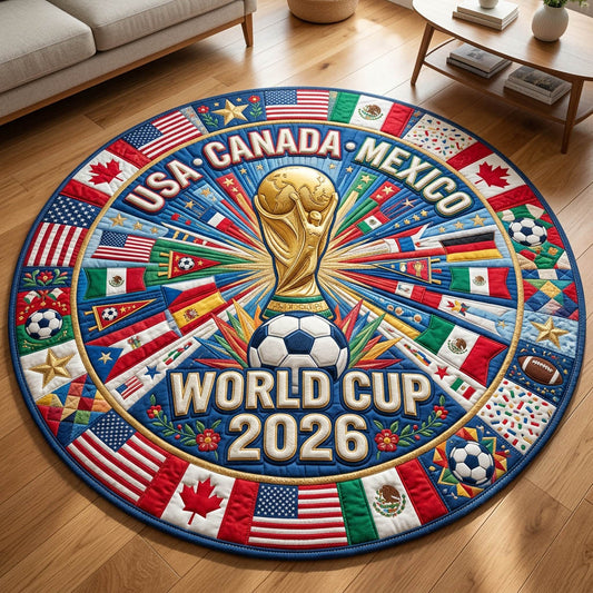 World Cup 2026 Quilted Round Mat GFTOLAN365