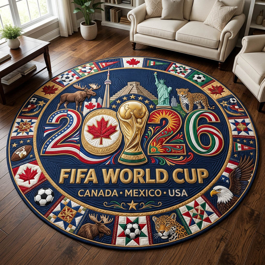 World Cup 2026 Quilted Round Mat GFTOLAN367