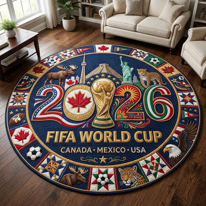 World Cup 2026 Quilted Round Mat GFTOLAN367