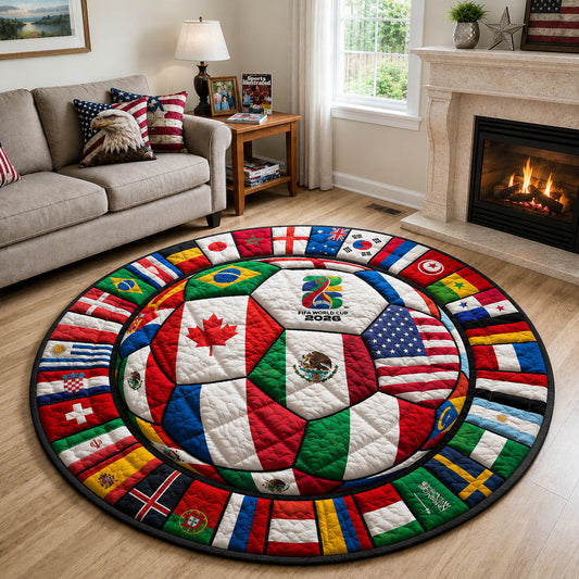 World Cup Quilted Round Mat GFTOLAN369