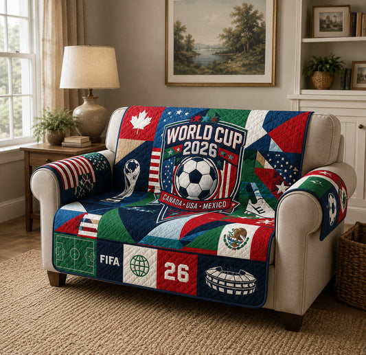World Cup Quilted Sofa Cover GFTOLAN375