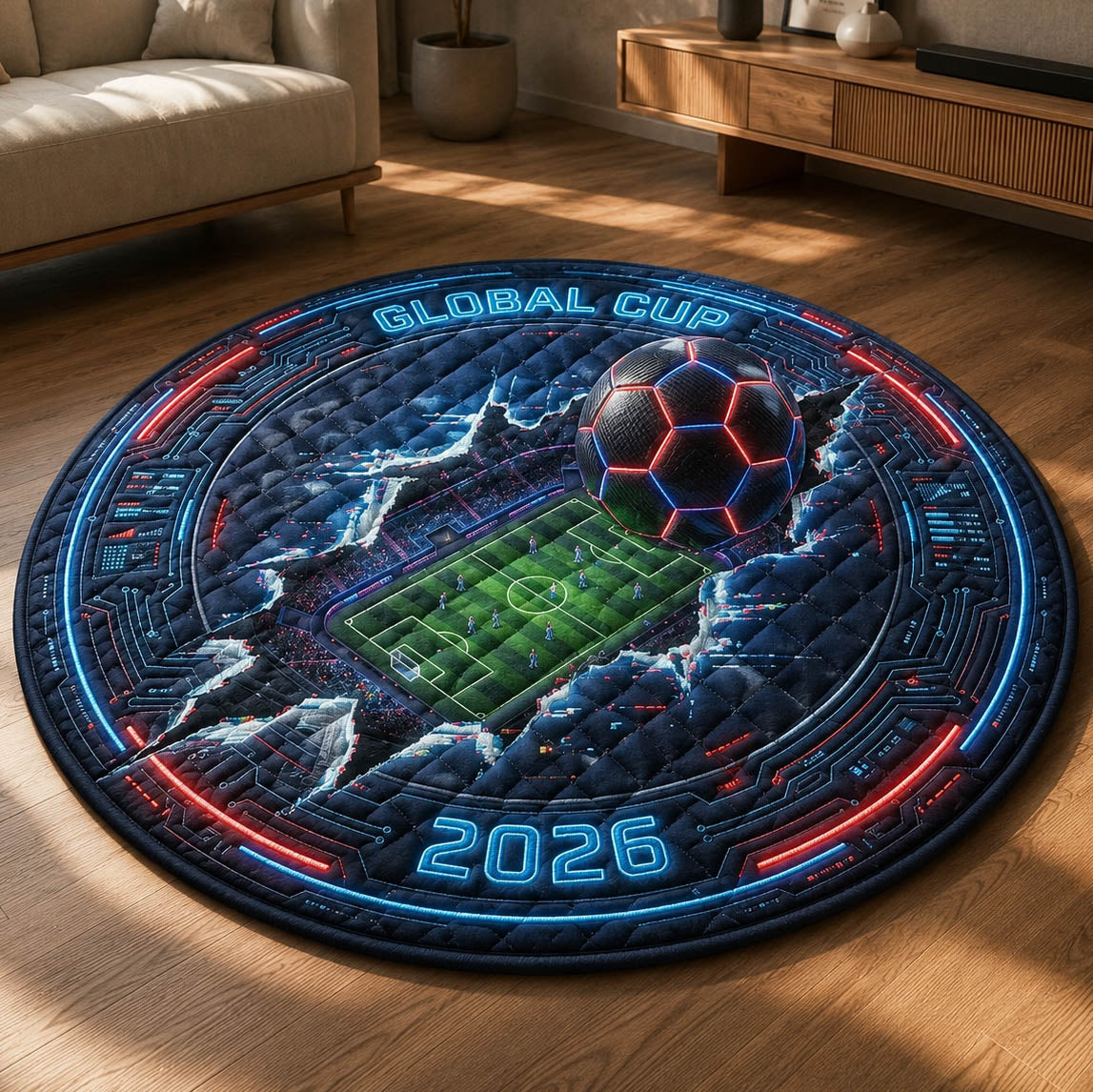 World Cup Quilted Round Mat GFTOLAN391