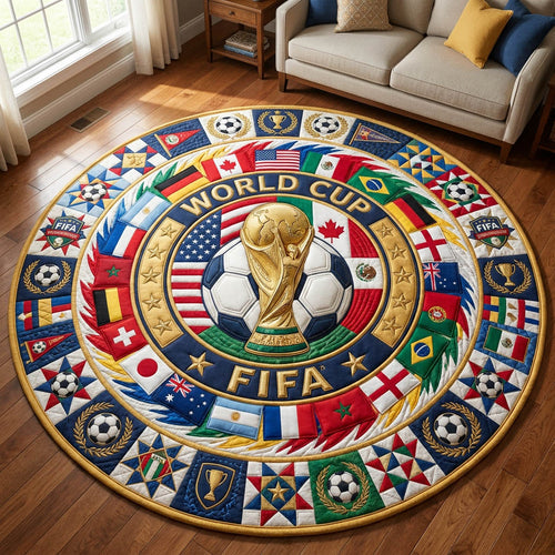 World Cup Quilted Round Mat GFTOLAN392
