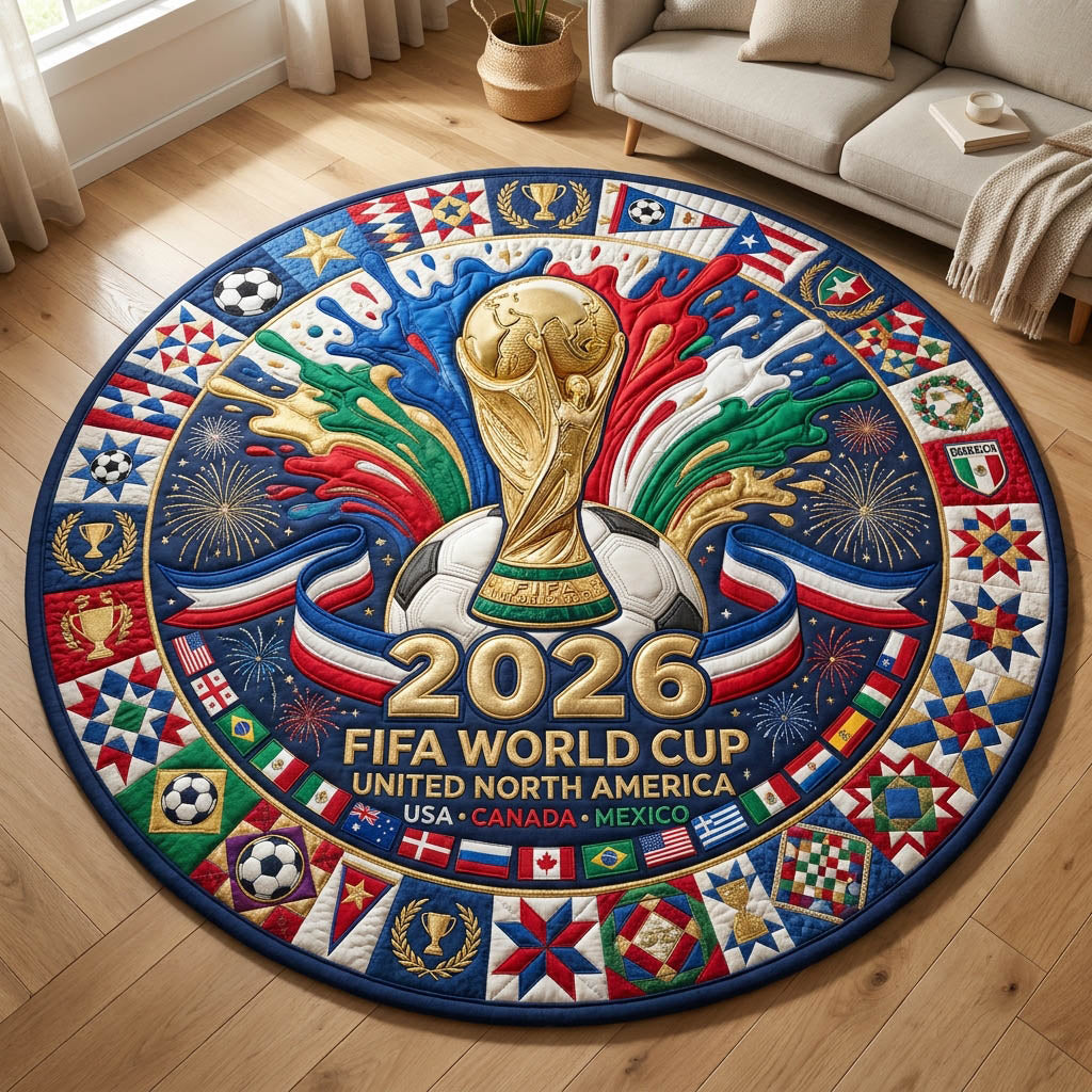 World Cup Quilted Round Mat GFTOLAN395