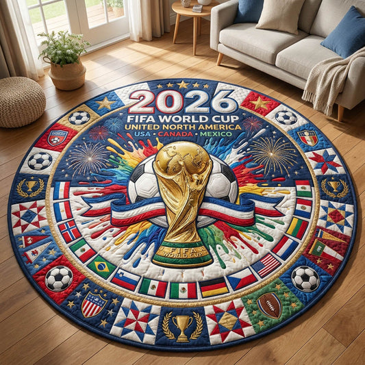 World Cup Quilted Round Mat GFTOLAN396
