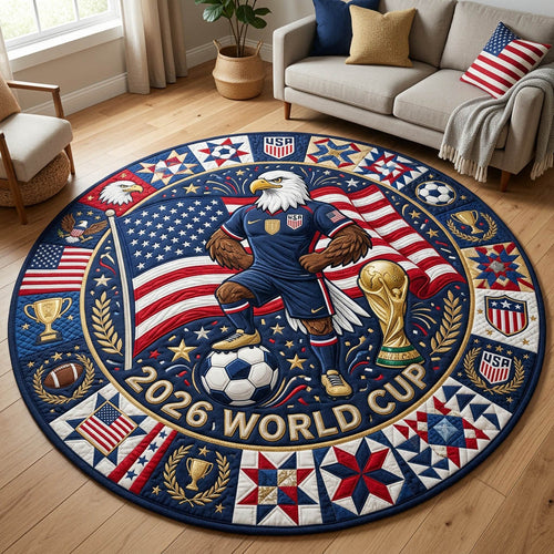 USA Eagle World Cup Quilted Round Mat GFTOLAN397