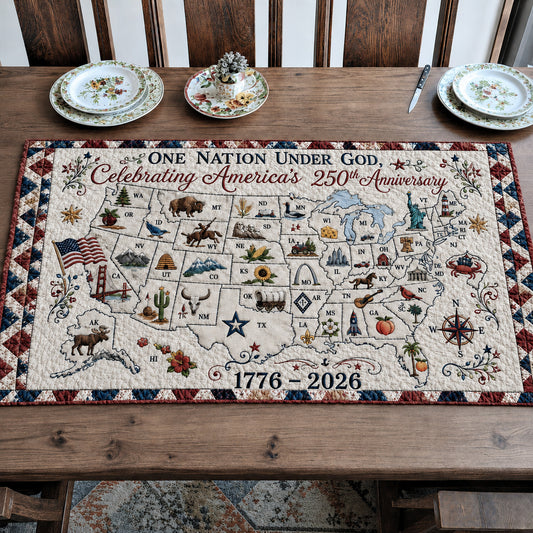 America 250 Quilted Table Runner GFTOLAN43