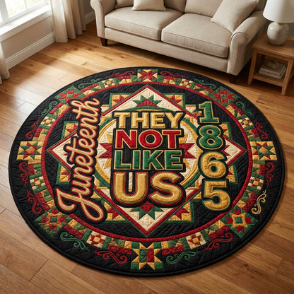 They Not Like Us Quilted Round Mat GFTOLAN450