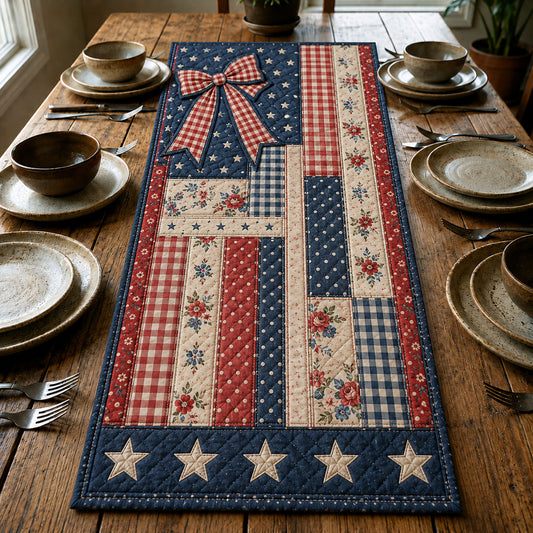 Patchwork Flag Quilted Table Runner GFTOLAN46