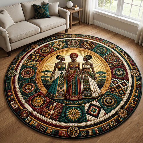 African Heritage Quilted Round Mat GFTOLAN460