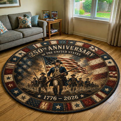 Patriot Valor Quilted Round Mat GFTOLAN50