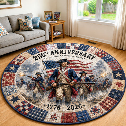 Colonial Honor Quilted Round Mat GFTOLAN52