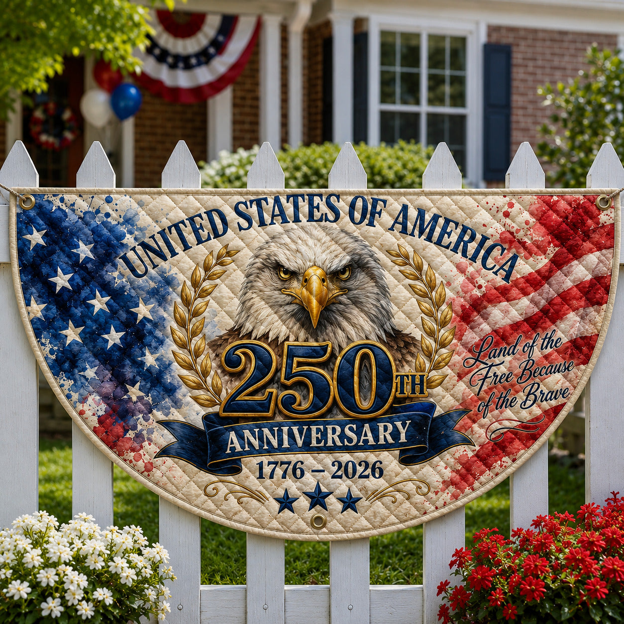 Liberty Eagle Fan Flag GFTOLAN55