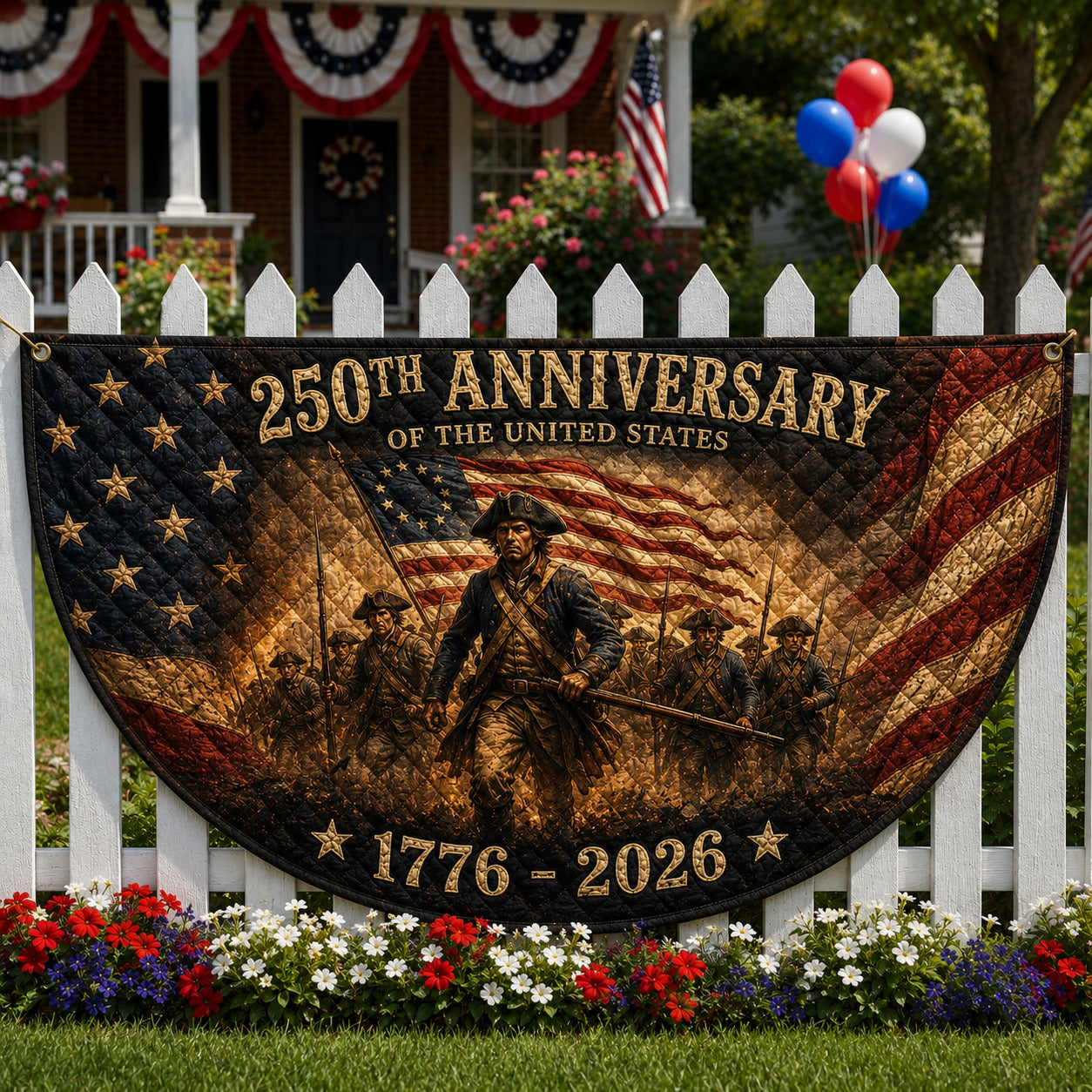 Revolutionary War Fan Flag GFTOLAN56