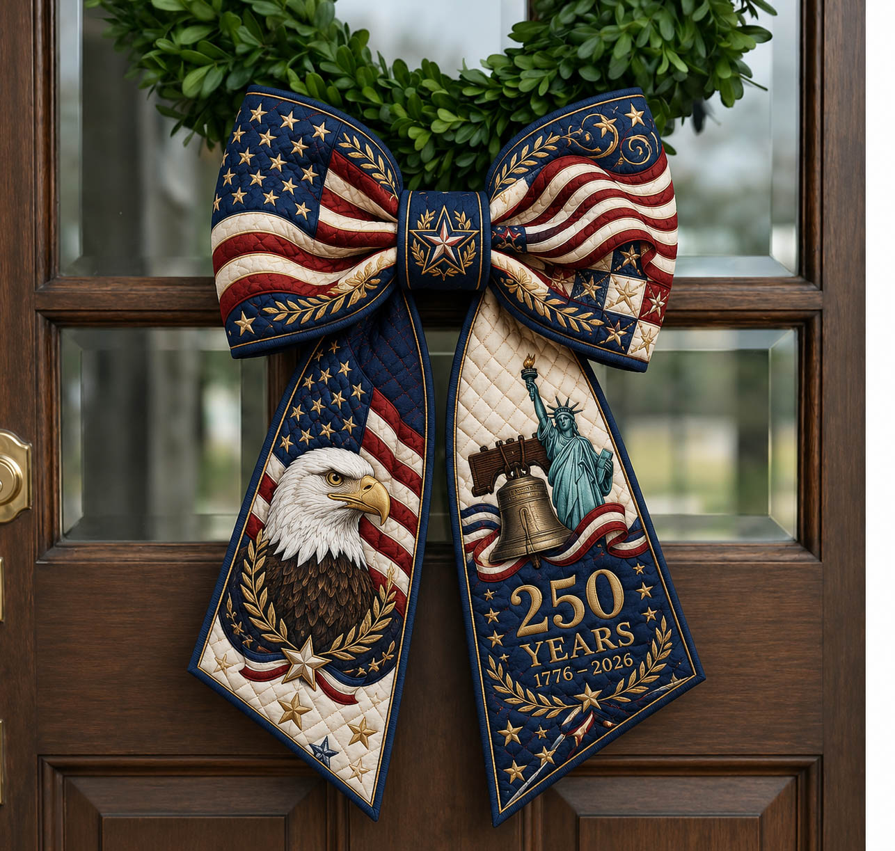 America 250 Quilted Wreath Sash GFTOLAN563