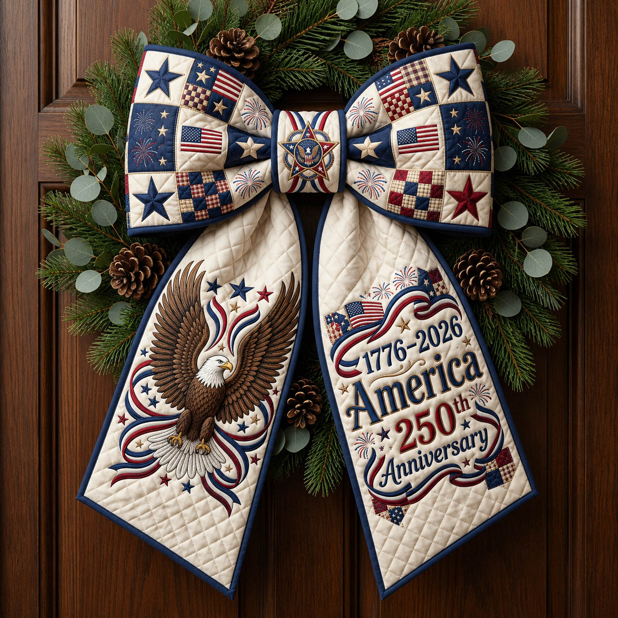 America 250 Quilted Wreath Sash GFTOLAN565