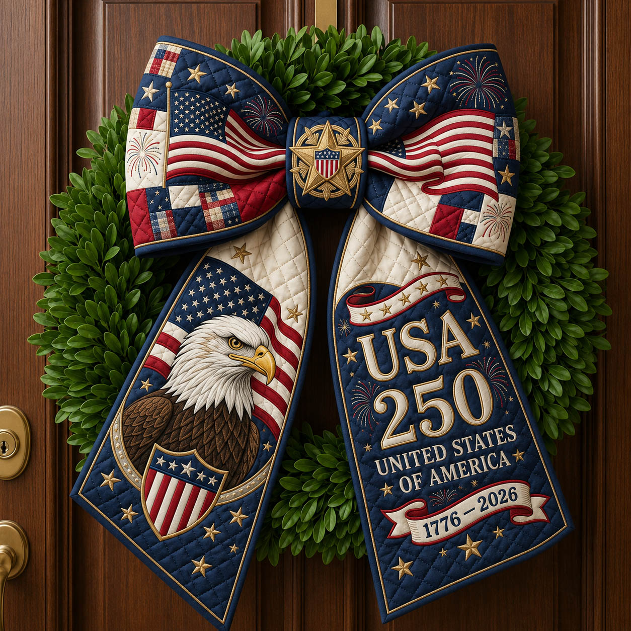 America 250 Quilted Wreath Sash GFTOLAN568