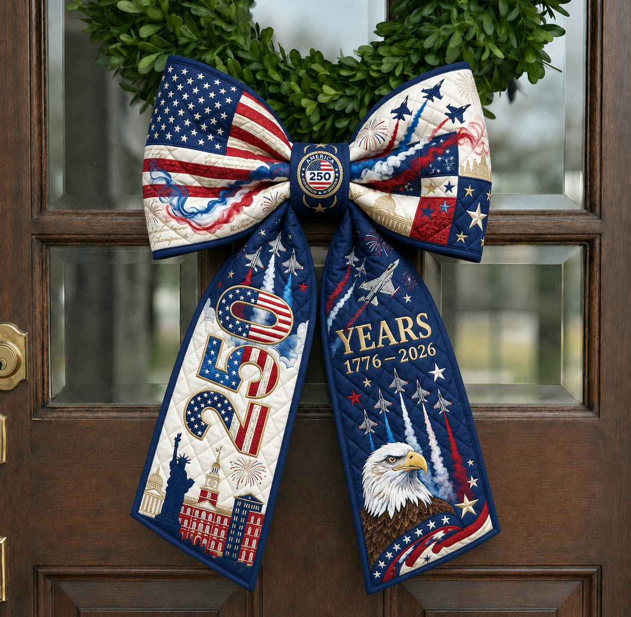 America 250 Quilted Wreath Sash GFTOLAN571