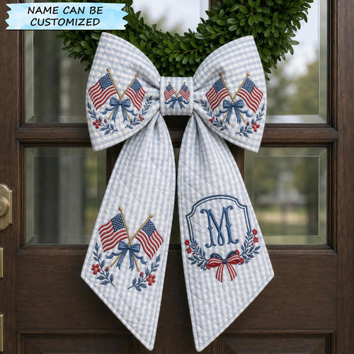 Patriotic America 250 Quilted Wreath Sash QTCUZ GFTOLAN589