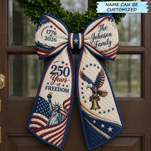 Patriotic America 250 Quilted Wreath Sash QTCUZ GFTOLAN590