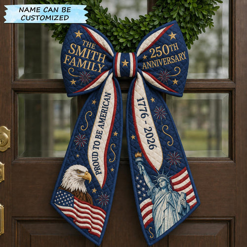 Patriotic America 250 Quilted Wreath Sash QTCUZ GFTOLAN591