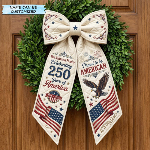 Patriotic America 250 Quilted Wreath Sash QTCUZ GFTOLAN593