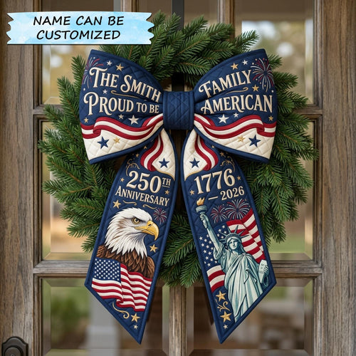 Patriotic America 250 Quilted Wreath Sash QTCUZ GFTOLAN596
