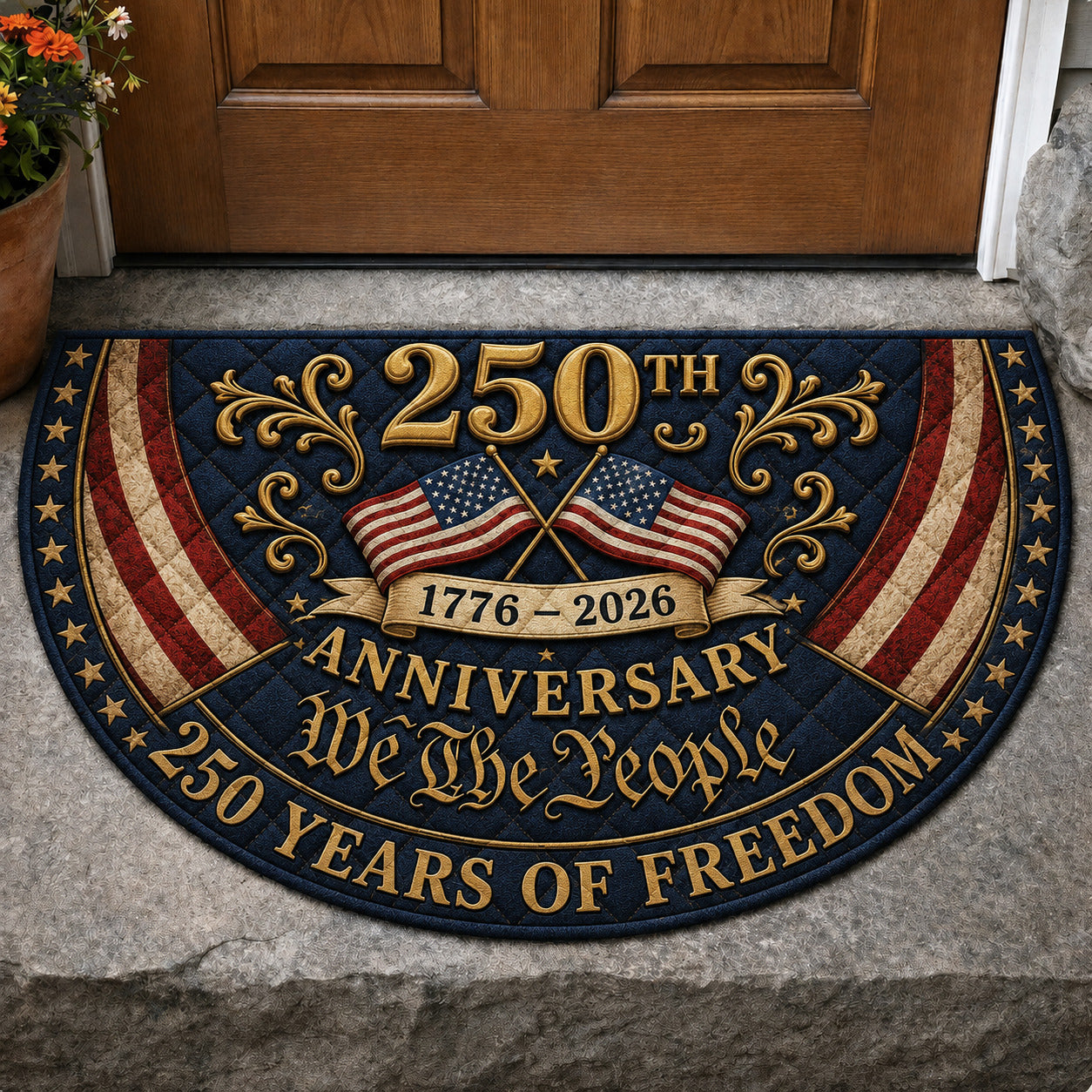 We The People Quilted Welcome Mat GFTOLAN62